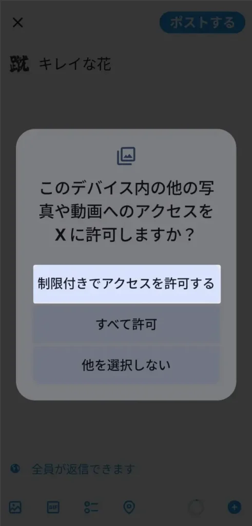 Xの画像をポスト